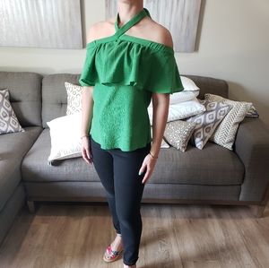 Michael Kors Kelly Green halter top